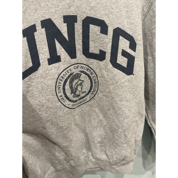 Vintage Champion Sweatshirt UNG UNC Greensboro NC Grey Tarheels 90s Collegiate - Picture 2 of 8